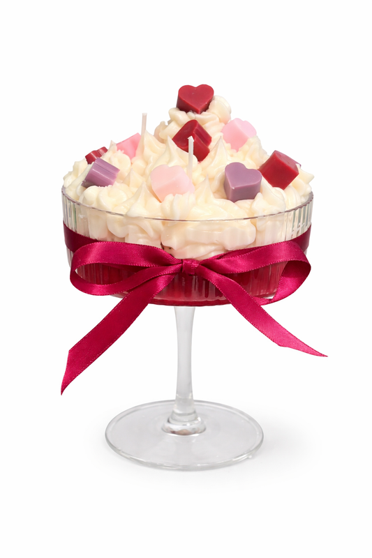 Toetje met slagroom hart