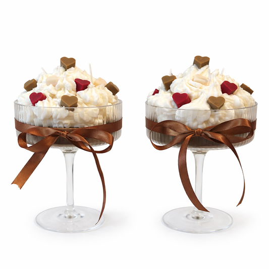 Toetje met slagroom hart