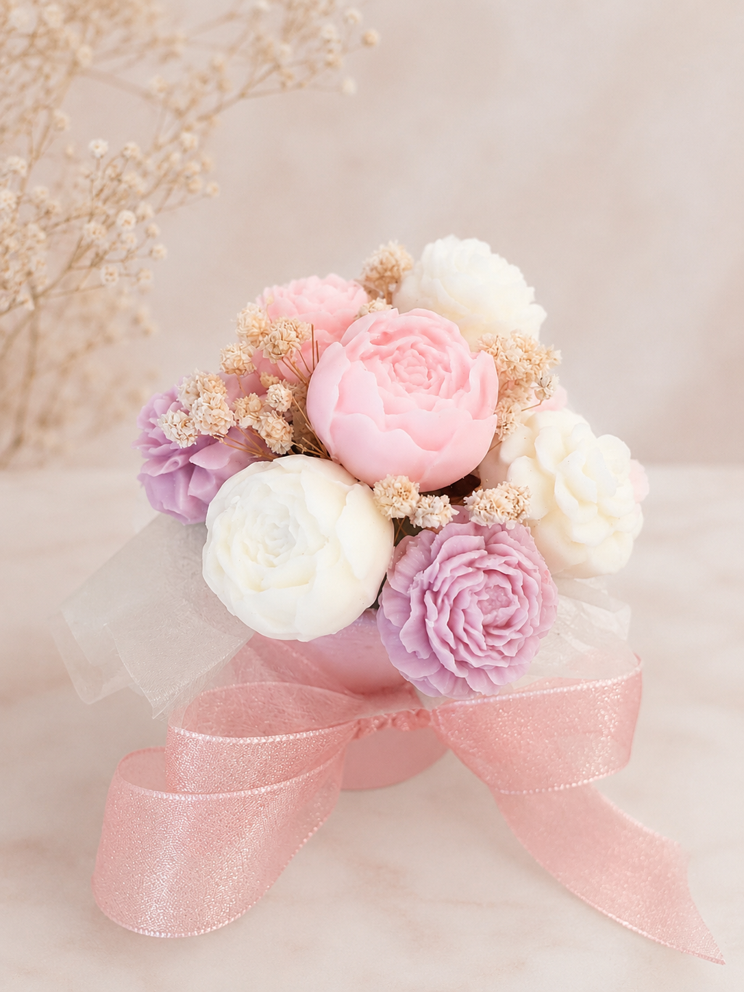 Waxmelts bloemen boeket